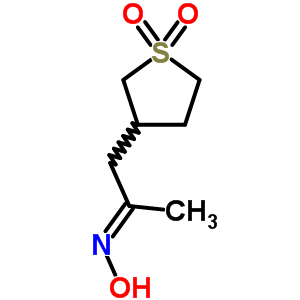 1-(四氢-1,1-二氧化物-3-噻吩)-2-丙酮肟结构式_3193-53-1结构式