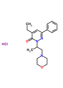 4-Ethyl-2-(1-morpholin-4-ylpropan-2-yl)-6-phenylpyridazin-3-one hydrochloride Structure,32058-65-4Structure