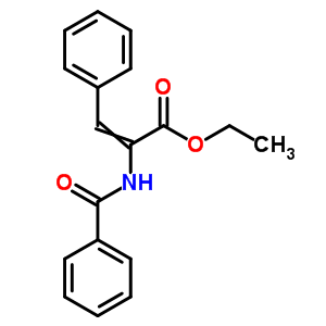 2-Propenoic acid,2-(benzoylamino)-3-phenyl-, ethyl ester Structure,32089-78-4Structure