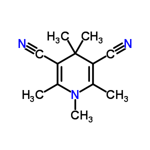 1,4-二氢-1,2,4,4,6-五甲基-3,5-吡啶二甲腈结构式_32136-89-3结构式