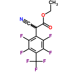 Benzeneacetic acid, a-cyano-2,3,5,6-tetrafluoro-4-(trifluoromethyl)-,ethyl ester Structure,32251-53-9Structure