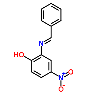 4-硝基-2-[(苯基亚甲基)氨基]-苯酚结构式_3230-49-7结构式