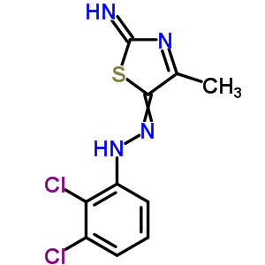 2,3-Dichloro-n-[(2-imino-4-methyl-1,3-thiazol-5-ylidene)amino]aniline Structure,32320-16-4Structure