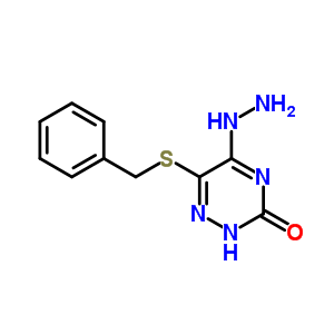 6-苄基磺酰基-5-肼基-2H-1,2,4-噻嗪-3-酮结构式_32331-04-7结构式