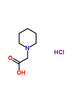 哌啶-1-乙酸盐酸盐结构式_3235-68-5结构式