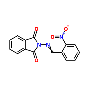 1H-isoindole-1,3(2h)-dione, 2-[[(2-nitrophenyl)methylene]amino]- Structure,32387-06-7Structure