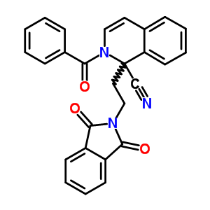 2-Benzoyl-1-[2-(1,3-dioxoisoindol-2-yl)ethyl]isoquinoline-1-carbonitrile Structure,32431-45-1Structure