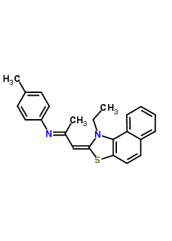 N-[2-(1-ethylnaphtho[1,2-d]thiazol-2(1h)-ylidene)-1-methylethylidene]-4-methylbenzenamine Structure,32449-36-8Structure