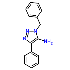 1-Benzyl-4-phenyl-1h-1,2,3-triazol-5-amine Structure,32515-07-4Structure