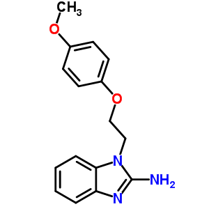 1-[2-(4-Methoxy-phenoxy)-ethyl]-1h-benzoimidazol-2-ylamine Structure,325822-94-4Structure