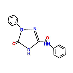 2,5-二氢-5-氧代-1-苯基-1H-1,2,4-三唑-3-甲酰苯胺结构式_32589-62-1结构式