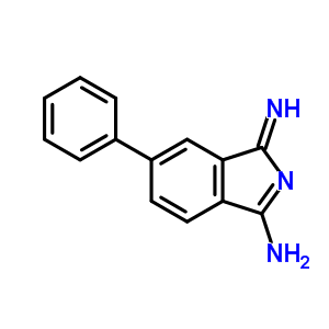 1-亚氨基-6-苯基-1H-异吲哚-3-胺结构式_32654-83-4结构式