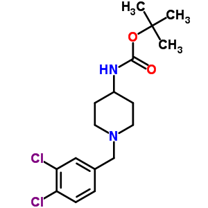 Tert-butyl 1-(3,4-dichlorobenzyl)-4-piperidinylcarbamate Structure,328083-79-0Structure