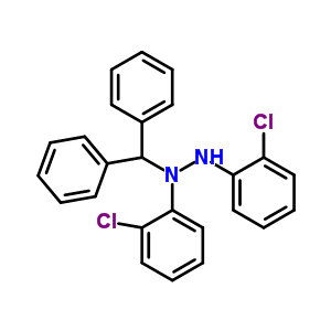 Hydrazine,1,2-bis(2-chlorophenyl)-1-(diphenylmethyl)- Structure,32812-45-6Structure