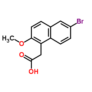 (6-Bromo-2-methoxy-1-naphthyl)acetic acid Structure,329269-13-8Structure