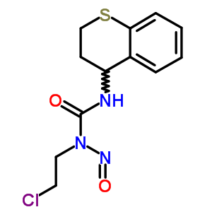 N-(2-氯乙基)-N-亚硝基-N-(3,4-二氢-2H-1-苯并硫代吡喃-4-基)脲结构式_33022-03-6结构式