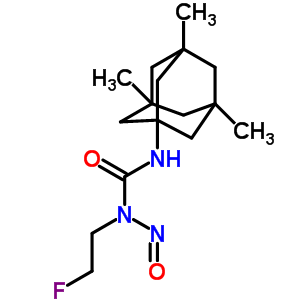 1-(2-氟乙基)-1-亚硝基-3-(3,5,7-三甲基金刚烷-1-基)脲结构式_33024-42-9结构式