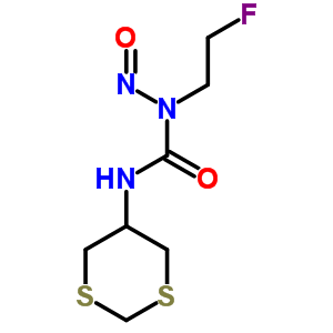 1-(1,3-Dithian-5-yl)-3-(2-fluoroethyl)-3-nitrosourea Structure,33024-47-4Structure