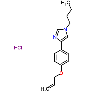 1-Butyl-4-(p-allyloxyphenyl)imidazole hydrochloride Structure,33024-89-4Structure