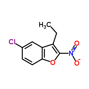 Benzofuran,5-chloro-3-ethyl-2-nitro- Structure,33094-75-6Structure