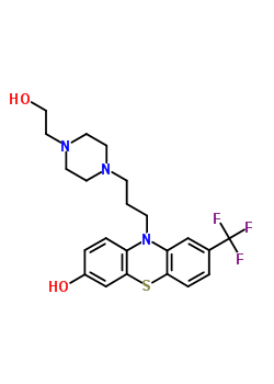 10-[3-[4-(2-Hydroxyethyl)piperazin-1-yl]propyl]-8-(trifluoromethyl)phenothiazin-3-ol Structure,33098-48-5Structure