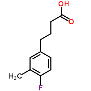 4-(4-氟-3-甲基-苯基)-丁酸结构式_331-43-1结构式