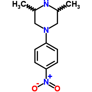 3,5-Dimethyl-1-(4-nitrophenyl）piperazine Structure,331652-58-5Structure