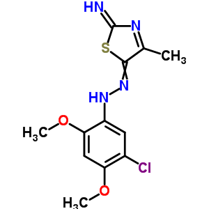 5-Chloro-n-[(2-imino-4-methyl-1,3-thiazol-5-ylidene)amino]-2,4-dimethoxy-aniline Structure,33175-14-3Structure