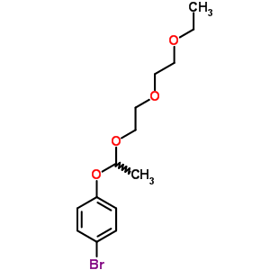 1-溴-4-[1-[2-(2-乙氧基乙氧基)乙氧基]乙氧基]-苯结构式_33192-81-3结构式