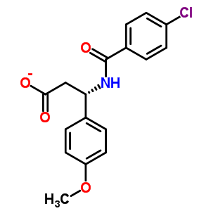 3-(4-氯-苯甲酰基氨基)-3-(4-甲氧基-苯基)-丙酸结构式_332052-54-7结构式