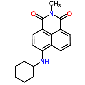 6-(Cyclohexylamino)-2-methyl-1h-benzo[de]isoquinoline-1,3(2h)-dione Structure,33209-23-3Structure