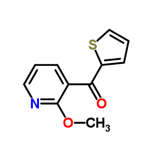 (2-Methoxy-3-pyridinyl)(2-thienyl)methanone Structure,332134-11-9Structure