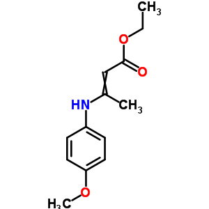 2-Butenoicacid, 3-[(4-methoxyphenyl)amino]-, ethyl ester Structure,33240-23-2Structure