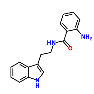 2-氨基-n-[2-(1H-吲哚-3-基)乙基]苯甲酰胺结构式_33284-02-5结构式