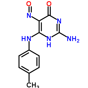 2-Amino-6-[(4-methylphenyl)amino]-5-nitroso-1h-pyrimidin-4-one Structure,33344-21-7Structure