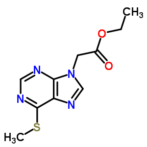 Ethyl 2-(6-methylsulfanylpurin-9-yl)acetate Structure,33359-05-6Structure