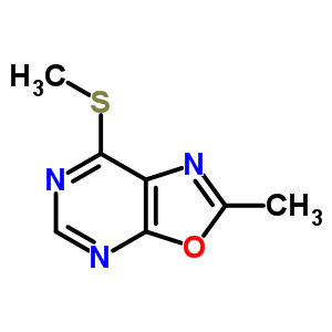 Oxazolo[5,4-d]pyrimidine,2-methyl-7-(methylthio)- Structure,33360-25-7Structure