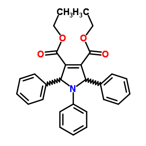 Diethyl 1,2,5-triphenyl-2,5-dihydropyrrole-3,4-dicarboxylate Structure,3339-86-4Structure