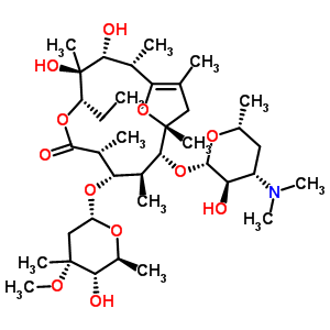 8,9-Didehydro-9-deoxo-6-deoxy-6,9-epoxyerythromycin Structure,33396-29-1Structure