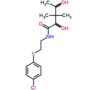 N-[2-(4-chlorophenyl)sulfanylethyl]-2,4-dihydroxy-3,3-dimethylpentanamide Structure,33406-95-0Structure