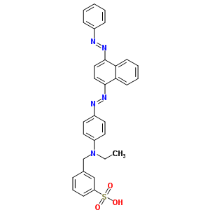 A-[N-乙基-4-[[4-(苯基氮杂)-1-萘基]氮杂]苯胺]-M-甲苯磺酸结构式_33450-33-8结构式