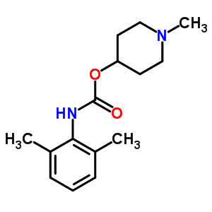 2,6-Dimethylcarbanilic acid 1-methyl-4-piperidinyl ester Structure,33531-39-4Structure