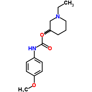 P-甲氧基苯氨基甲酸 1-乙基-3-哌啶基酯结构式_33531-51-0结构式