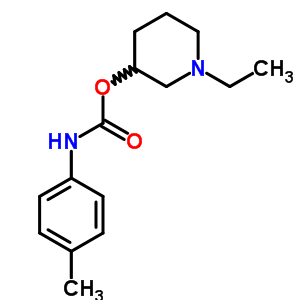 P-甲基苯氨基甲酸 1-乙基-3-哌啶基酯结构式_33531-57-6结构式