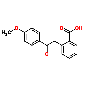 2-[2-Oxo-2-(4-methoxyphenyl)ethyl ]benzoic acid Structure,33533-90-3Structure