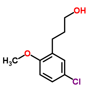 3-(5-Chloro-2-methoxy-phenyl)propan-1-ol Structure,33538-78-2Structure