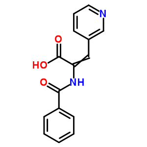 2-Benzamido-3-pyridin-3-yl-prop-2-enoic acid Structure,33560-99-5Structure