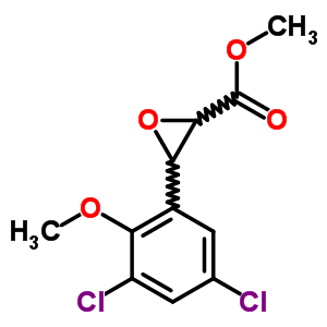 Methyl 3-(3,5-dichloro-2-methoxy-phenyl)oxirane-2-carboxylate Structure,33567-58-7Structure