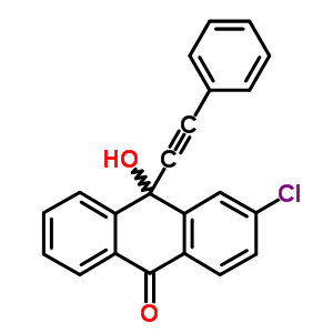 3-Chloro-10-hydroxy-10-(2-phenylethynyl)anthracen-9-one Structure,33673-38-0Structure