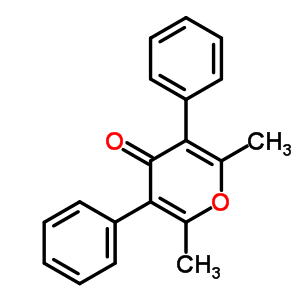 4H-pyran-4-one,2,6-dimethyl-3,5-diphenyl- Structure,33731-54-3Structure